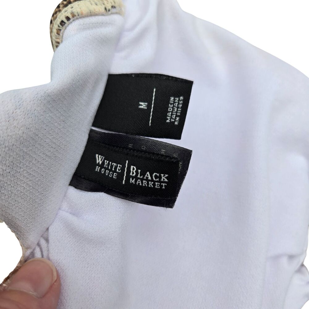 WHBM Y2K Glam Mob Wife Snakeskin Padded Gold Hardware Bandeau Bikini Top - Picture 6 of 7